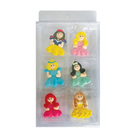 Edible Sugar Decorations Cupcake Toppers Decorations | Disney Princess 6pcs