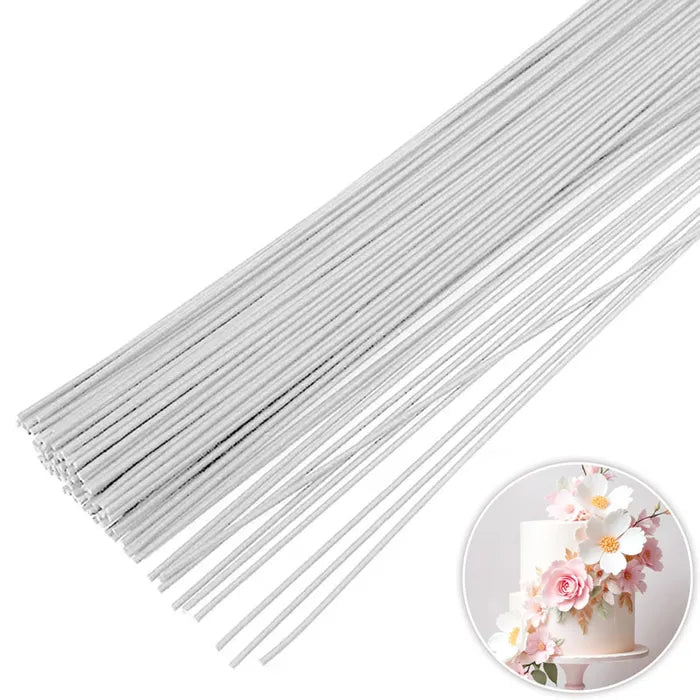Cake Craft Floral Wire 16 Gauge - WHITE 20 pieces