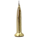GOLD Bullet Candles (Pack of 12)