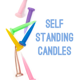 SILVER Bullet Candles (Pack of 12)