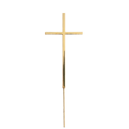 GOLD Metal Cake Topper - FINE CROSS