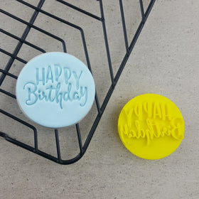 Happy Birthday Embosser 60mm