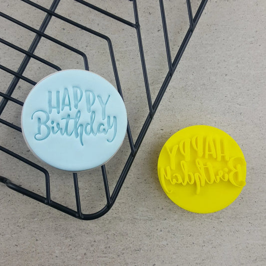 Happy Birthday Embosser 60mm