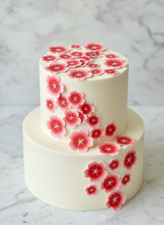 Edible Wafer Cake Cupcake Topper | Blossom (19 Pack)