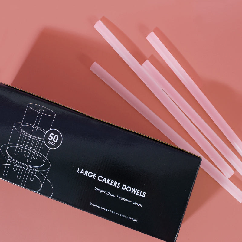 Cakers Dowels - LARGE Opaque (Pack of 50)