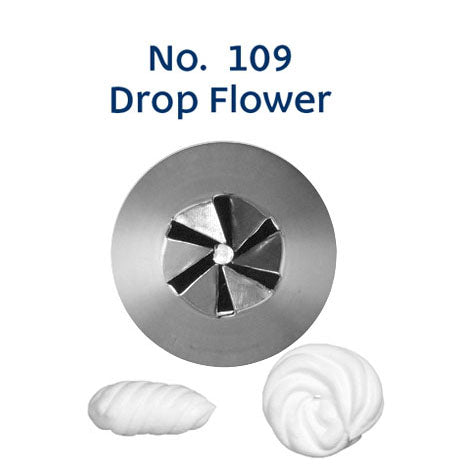 Loyal Medium Piping Tip Drop Flower 109