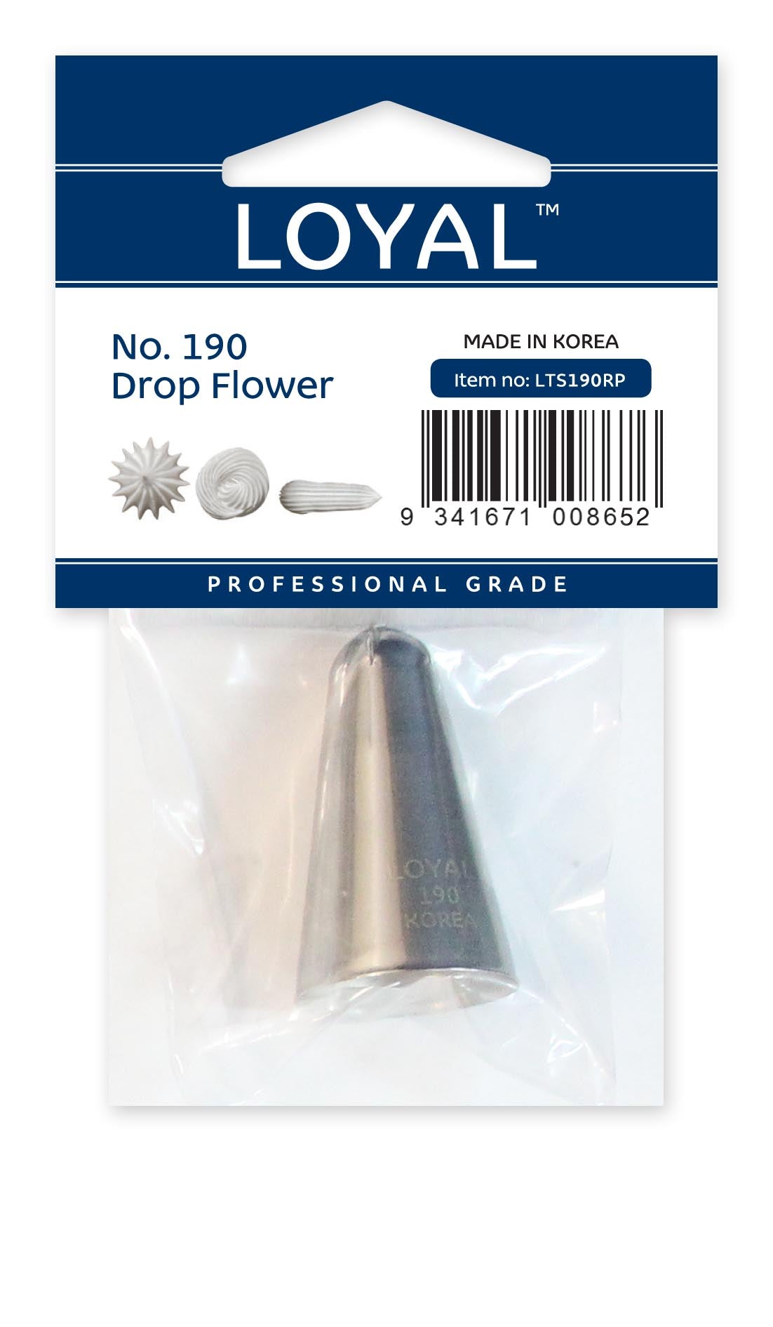 Loyal Medium Piping Tip Drop Flower 190