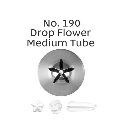 Loyal Medium Piping Tip Drop Flower 190