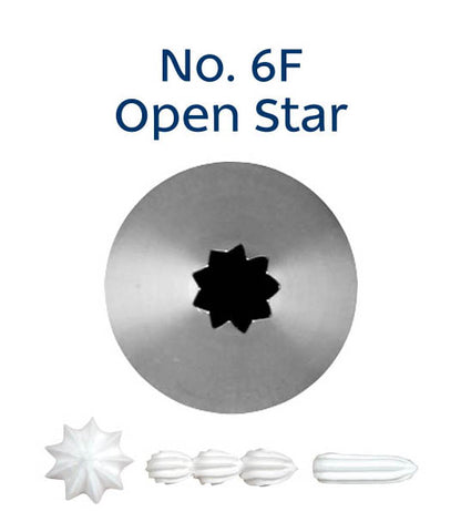 Loyal Medium Piping Tip Open Star 6F