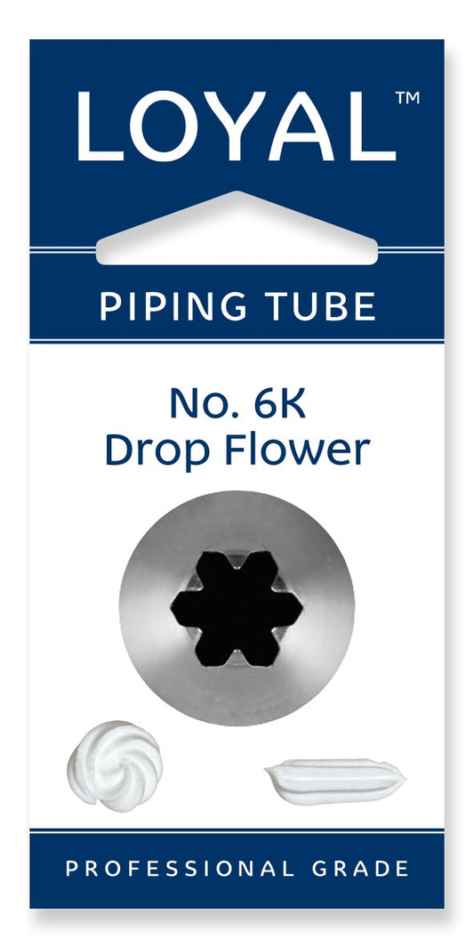 Loyal Medium Piping Tip Drop Flower 6K