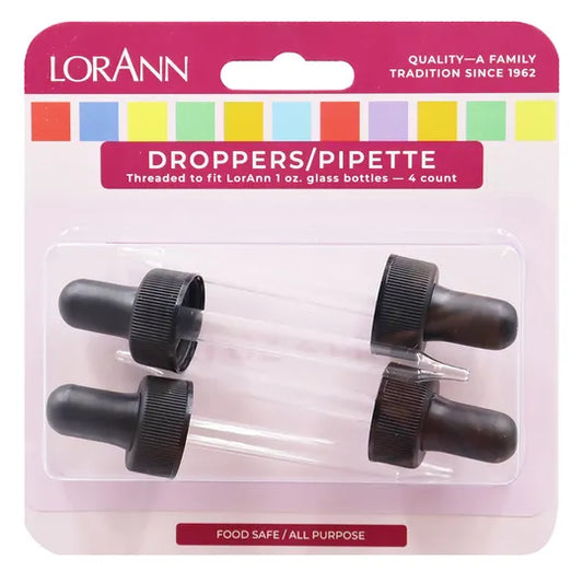 Eye Dropper for LorAnn 1 & 2 Dram bottles (4 pack)