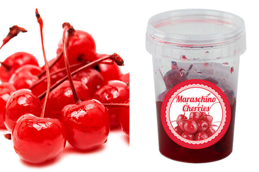 MARASCHINO CHERRIES WITH STEMS - 14pc
