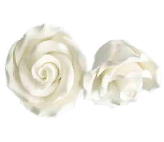 Medium White Rose | Edible Sugar Flower 1 piece