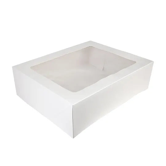 Mondo Rectangle Slab White Cake Box 12 x 18 inch (6 inch tall)