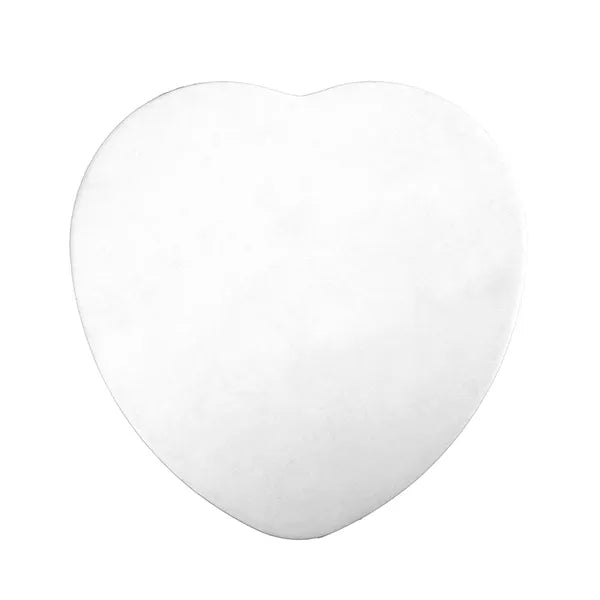 Mondo Heart White Masonite Cake Board 10 Inch