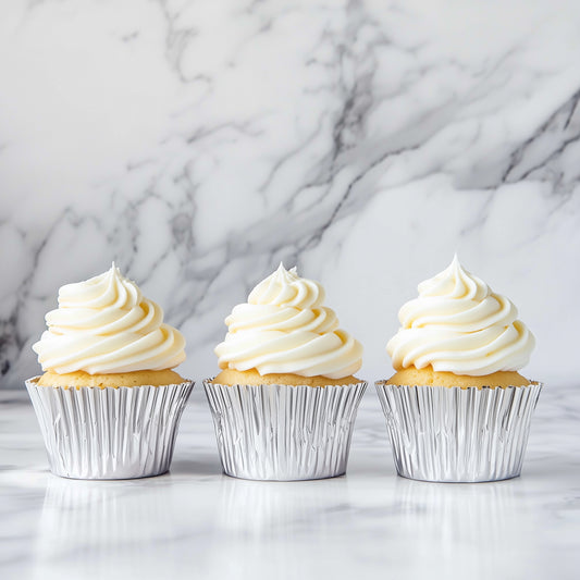 Papyrus Medium Silver Foil Baking Cups 50pcs (44mm Base)