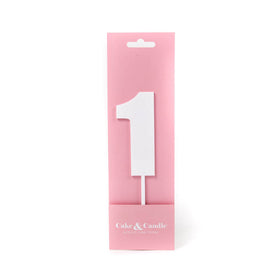 Mega Number 1 Cake Topper - WHITE