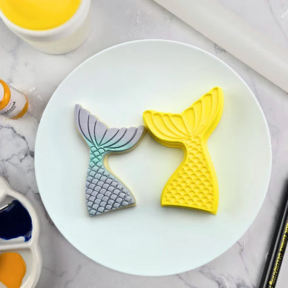 Mermaid Tail Cookie Fondant Cutter & Embosser Set