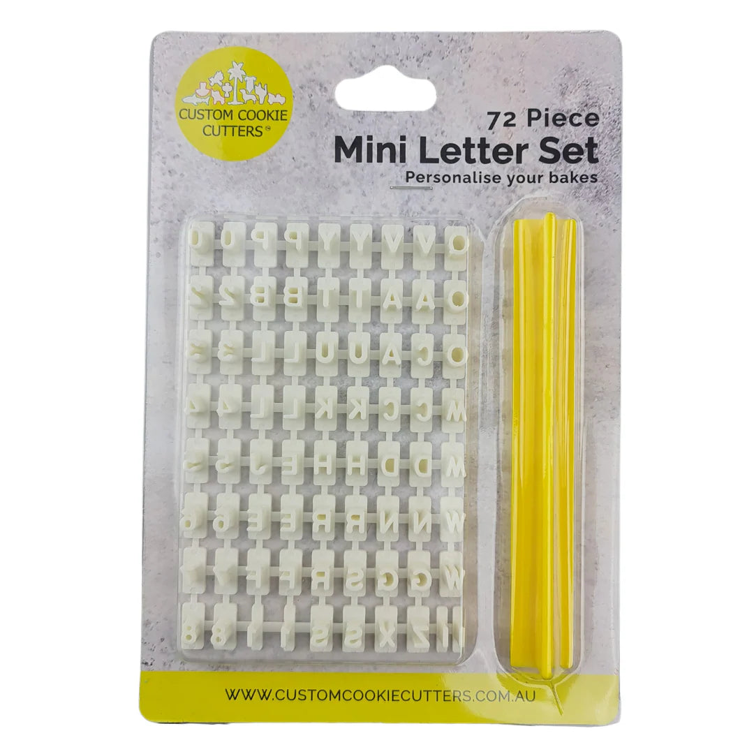 Mini Letter Set Cookie Fondant – Baking Pleasures