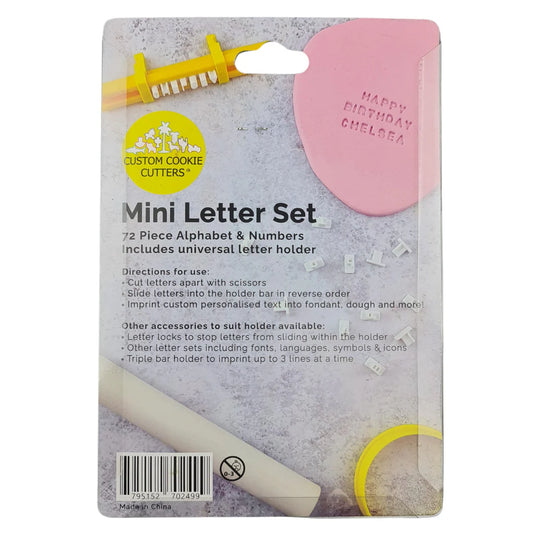 Mini Letter Set Cookie Fondant