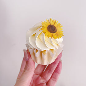 Edible Wafer Cake Cupcake Topper | Sunflowers - 24 Pack