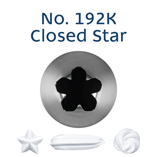 Loyal Medium Piping Tip Closed Star 192K