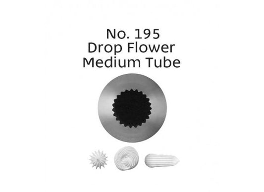 Loyal Medium Piping Tip Drop Flower 195