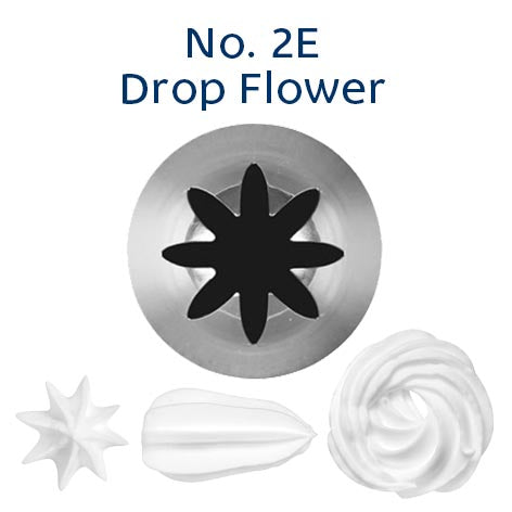 Loyal Medium Piping Tip Drop Flower 2E