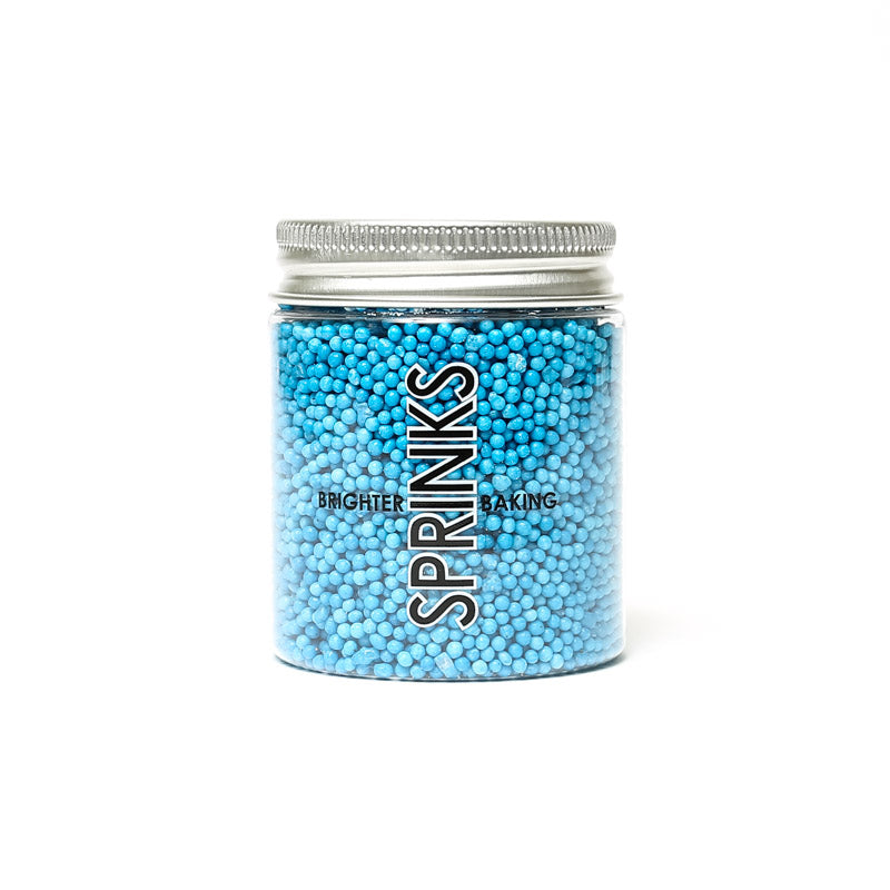 Nonpareils BLUE 2mm sugar balls (85g) - by Sprinks