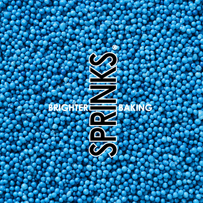 Nonpareils BLUE 2mm sugar balls (85g) - by Sprinks