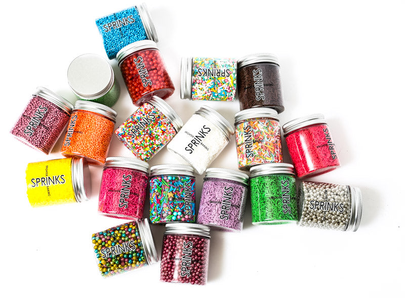 Nonpareils BLUE 2mm sugar balls (85g) - by Sprinks