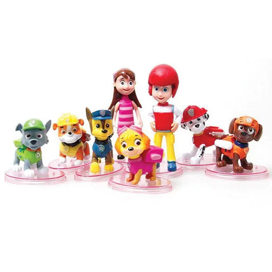 Paw Patrol - Plastic Figurines Cake Cupcake Toppers (8 pieces)