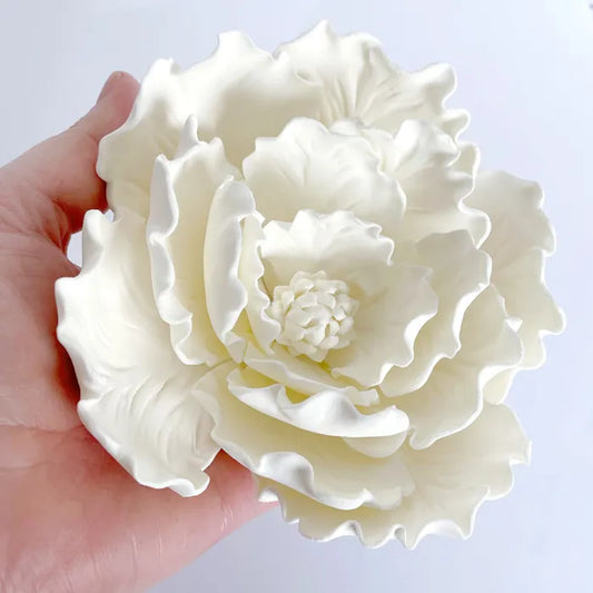 Peony Large | Edible Sugar Flower on Wire 1 piece