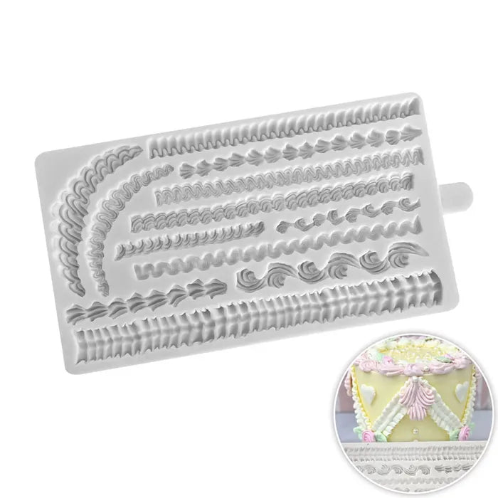 Piped Accents Silicone Mould