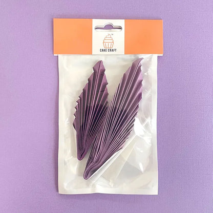 Purple Lilac Deco Fan Cake Topper (2 piece)
