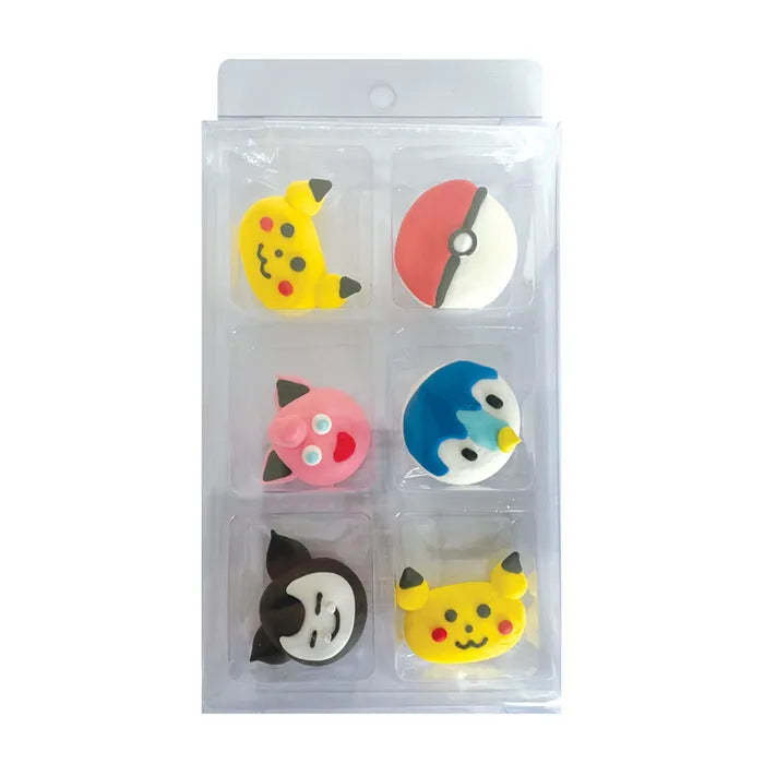 Edible Cupcake Toppers Decorations Pokemon 6pcs