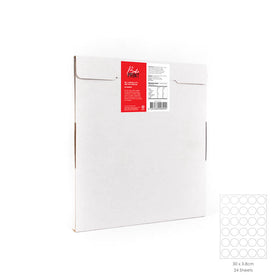 Premium 1.5" x 30 circles Round Edible Icing Frosting Image Sheets - 24 pack