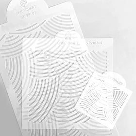 Rainbow Cake Stencil | 3 piece