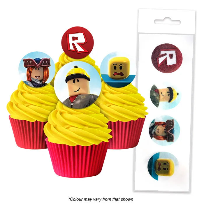 Roblox Edible Wafer Cupcake Toppers 16pcs