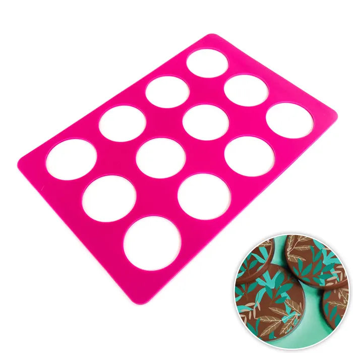 Cake Craft - Round Silicone Transfer Mat - 5cm 15 circles