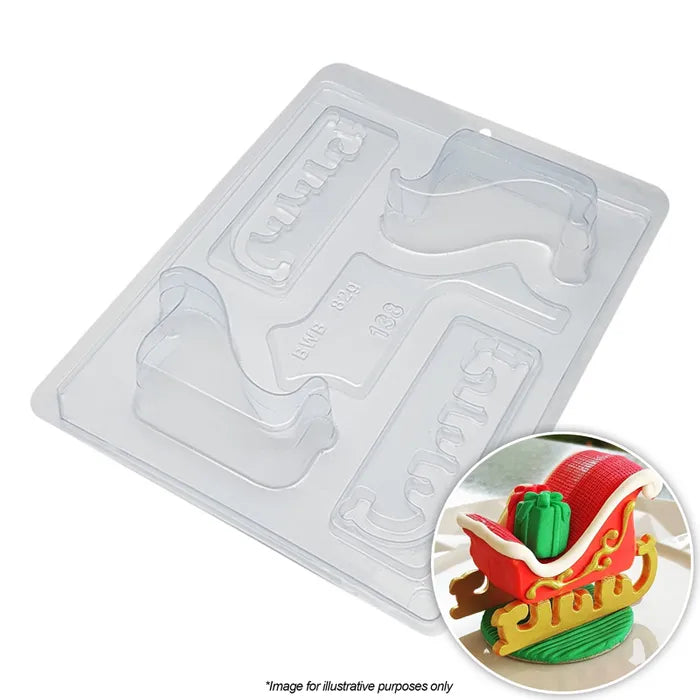 Christmas | Santa Sleigh Chocolate Mould | 3 piece