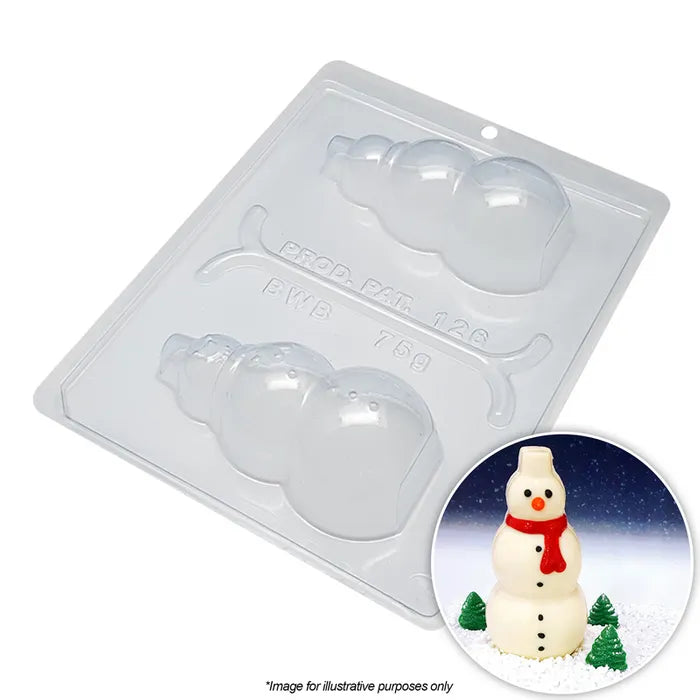 Christmas | Snowman Chocolate Mould | 3 piece