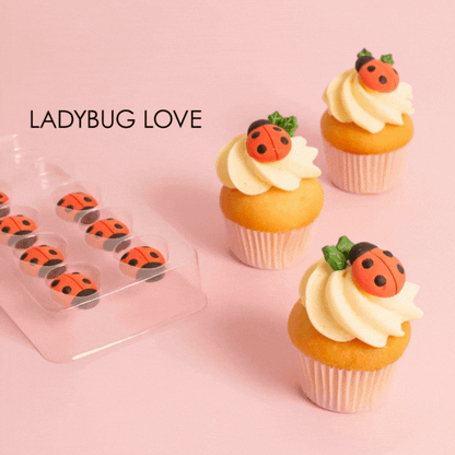 Sprinks Ladybugs Ladybird Icing Decorations | Edible Toppers | 10 pieces