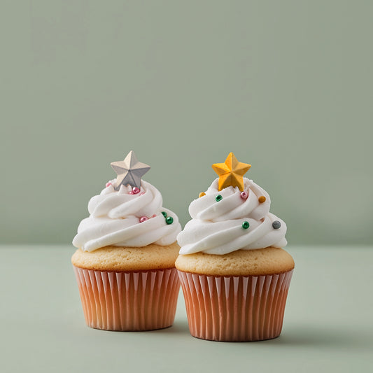 SPRINKS Icing Decorations - SHIMMER STARS (9 pieces) Edible Toppers