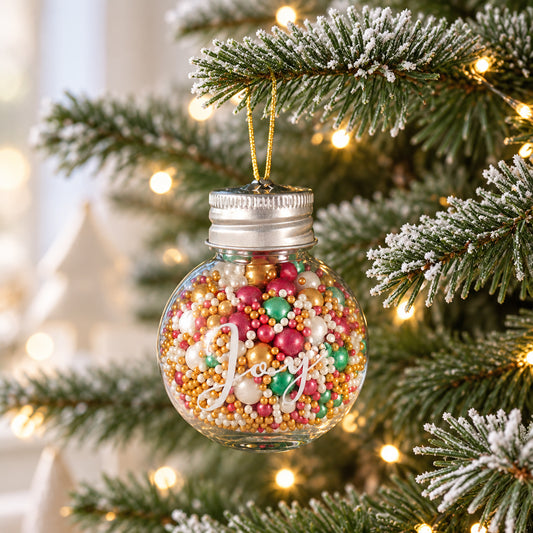 SPRINKS Merry Minis Christmas Bauble Sprinkles - Merry & Bright 50g