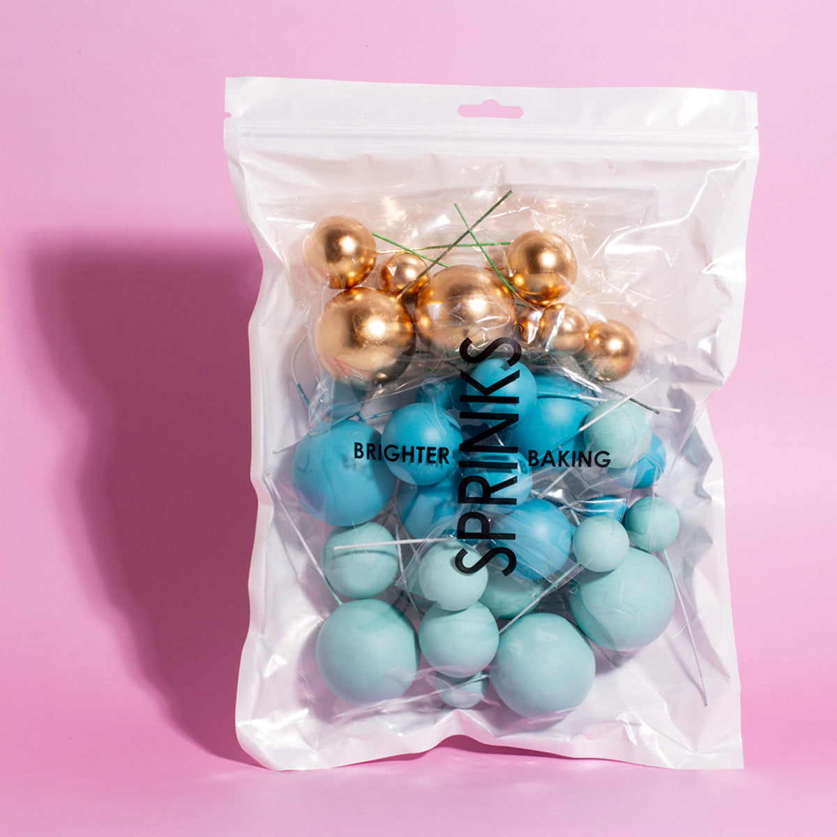 SPRINKS 32 Cake Ball Toppers - BOLD IN BLUE