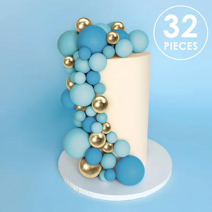 SPRINKS 32 Cake Ball Toppers - BOLD IN BLUE