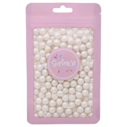 SPRINK'D | 8MM SUGAR BALLS PEARL | WHITE | 60G