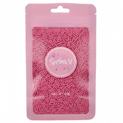 Sprink'd | Jimmies | Bright Pink | 60G