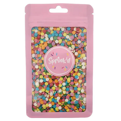 Sprinkd Mini Rainbow Sequins 5mm Sprinkles 90g